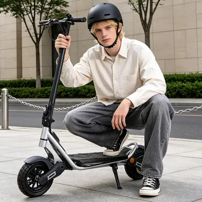 Lithium Battery Electric Scooter, Portable Two-Wheel, Long Range for Men and Women