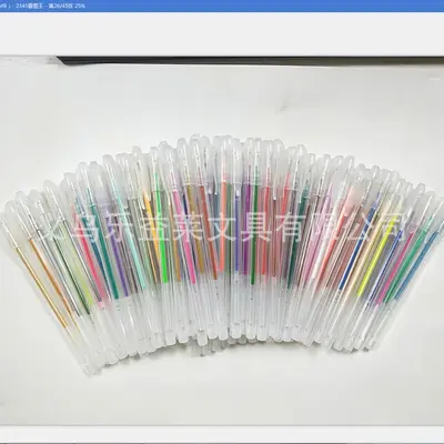 100 Color Gel Pen Set with Fluorescent and Metallic Colors - 8