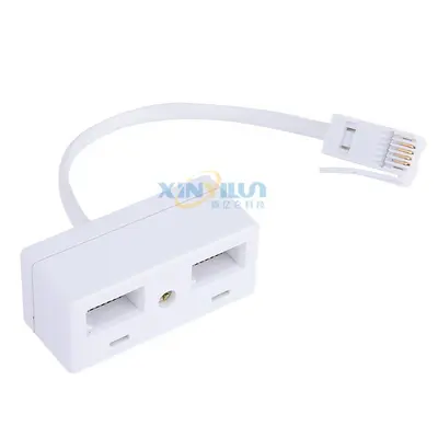 RJ11 UK Telefonadapter, 1-auf-2-Verteiler, Hongkong-Stil
