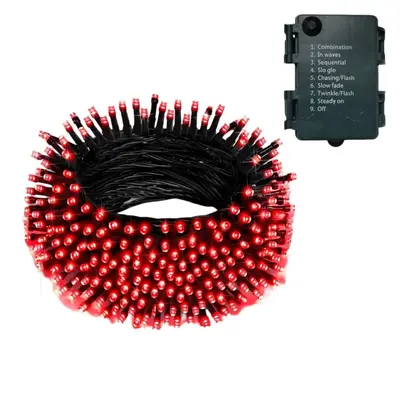 Wasserdichte LED-Lichterkette mit 3AA-Batteriebox - 11