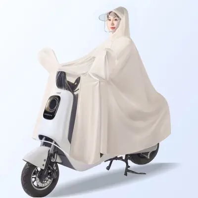 Regenjacke für E-Fahrzeuge, verdickt, verlängert, ganzkörper - 8