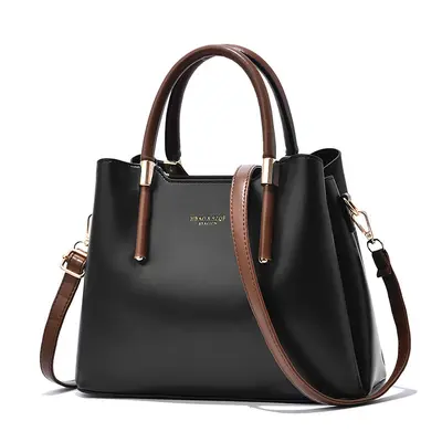 Women's Large-Capacity PU Leather Handbag with Shoulder Strap - 9
