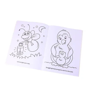 Children's Animal Coloring Book, Cartoon Activity Book with Simple Drawings - 5