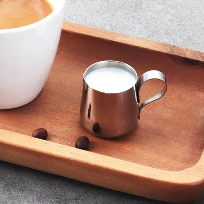 304 Paslanmaz Çelik Mini Süt Sürahisi Ağızlı Latte Art Kupası