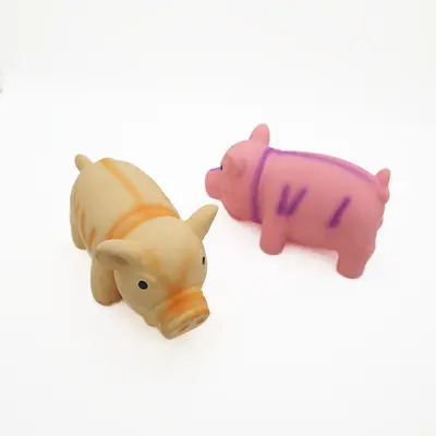 厂家现货乳胶玩具 趣味发声猪猪玩具 狗狗发泄解闷宠物玩具跨境