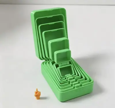 3D Printed Stacking Nesting Box Prank Toy and Stress Relief Toy - 13