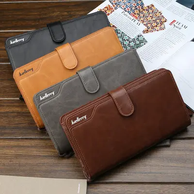 Baellerry New Model Wallet Men's Korean Version Business Zipper Tri-fold Clutch Bag Large Capacity Money Clip - 2