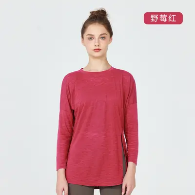 Damen-Sportoberteil in Plus Size, Langarm, lockerer Schnitt, 2023 - 12