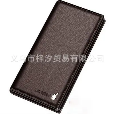 Gongzi Men's Short Wallet with Driver's License and Multiple Card Slots - 9