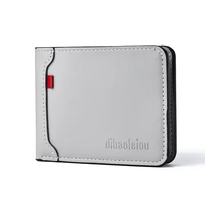 Men's Short Wallet, Large Capacity with Multiple Card Slots, PU Leather - 11