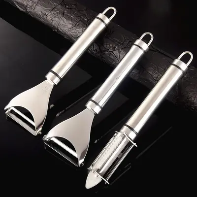 304 Edelstahl Gemüseschäler, 3 in 1 Multifunktion