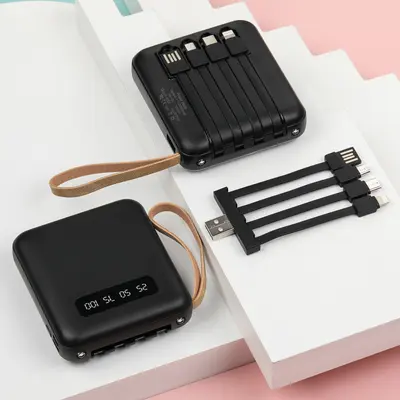 Neue interne Kabelmodell, Mini-Cartoon-Muster 10000mAh Powerbank, großkapazitive mobile Stromquelle, individuell bedrucktes Geschenk. - 8