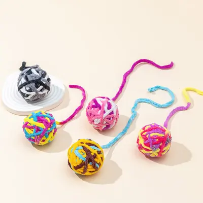 Plüsch-Katzenspielball mit Glocke, interaktiv - 3