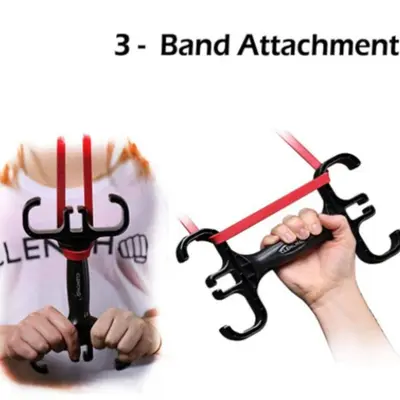 Grip Strength Resistance Band with Accessory Handle for Fitness - 3