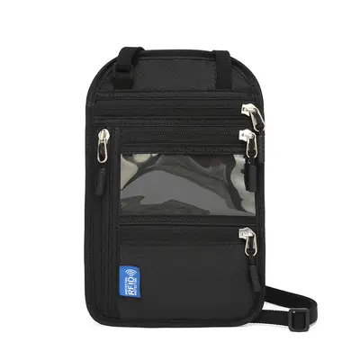RFID document organizer, neck strap, passport protection case - 7