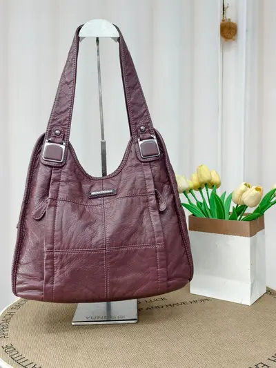 Women's Large Capacity Single Shoulder Mom Bag, Middle-Aged Style - 9