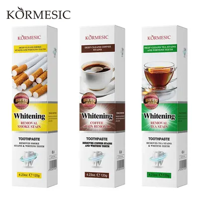 KORMESIC tamamen İngilizce diş bakımı ve diş beyazlatma diş macunu toothpaste sınır ötesi dış ticaret üretici toptan satış
