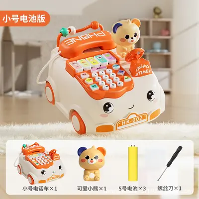 可爱益智早教批发玩具儿童科教宝宝趣味电话机故事机多功能推车 - 8