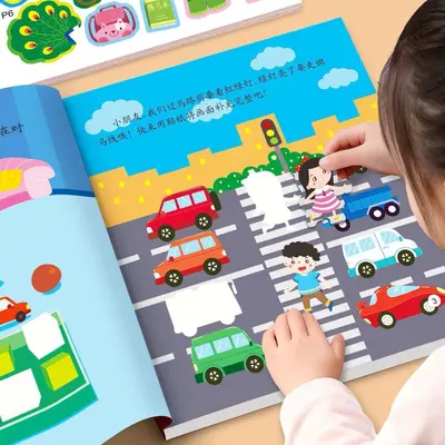 Children's Concentration Sticker Quiet Book Ages 2-6 Early Education - 3