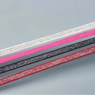 5mm Silver Thread Elastic Cord, Elastic Band for Back-Free Bra Straps - 2