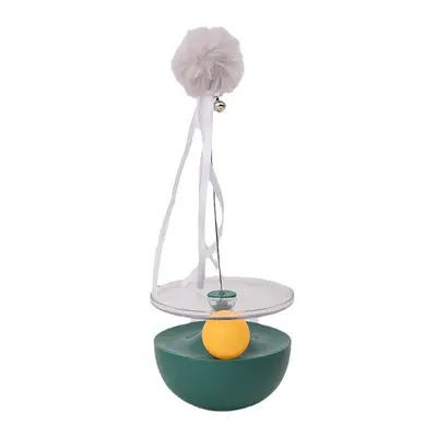 Feather Bell Cat Teaser Wand with Chew-Resistant Plush Ball - 6