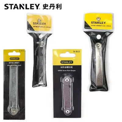 Stainless Steel Metric and Imperial Gauge Set, Gap, Thread and Level Gauge