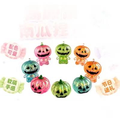 Halloween-Kürbis-Malzucker-Stressabbau-Quetschspielzeug mit langsamer Rückstellung