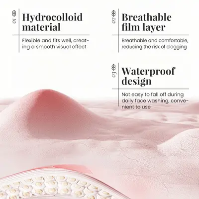 KORMESIC Colorful Portable Acne Patch, English Print