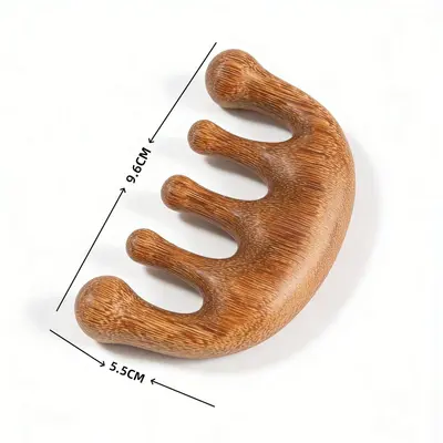 Five-Claw Head Massage Meridian Comb in Sandalwood - 8