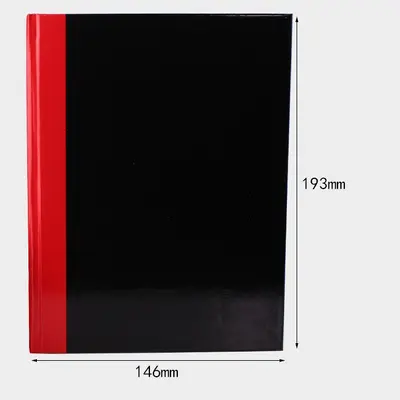 Hengfeng 24K A5 Notizbuch mit schwarzen Seiten, Hardcover, 40 oder 80 Seiten