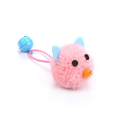 Mouse-shaped cat toy with bell, squeaking - 8