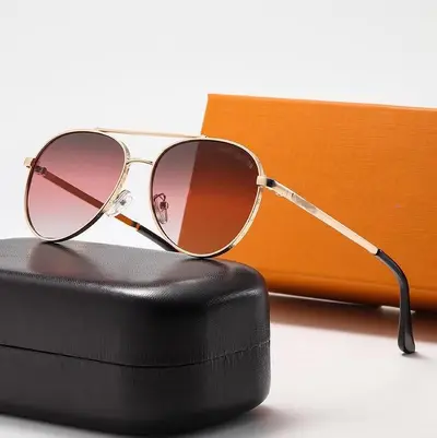 Unisex Metal Large-Frame Double-Bridge Frog Sunglasses - 11
