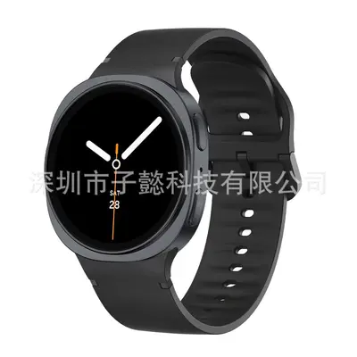 Silikonarmband für Samsung Galaxy Watch8, Klassisch mit Schnalle