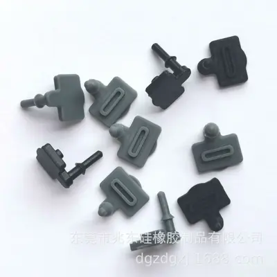 USB Type-C square silicone dust plug, waterproof