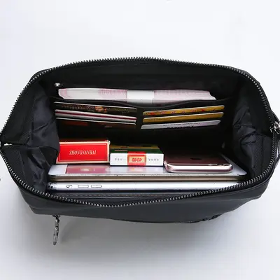 Men's Soft Leather Handbag, Large Capacity for Business and Casual Use - 5