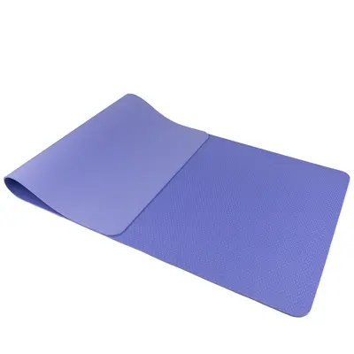 TPE Yogamatte einfarbig 80 cm breit dick bequem - 6