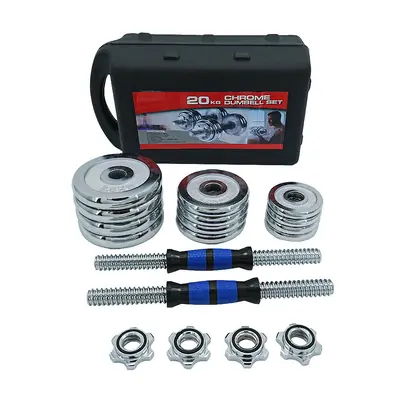 Fitness dumbbell set, electroplated paint, gift box, adjustable - 9