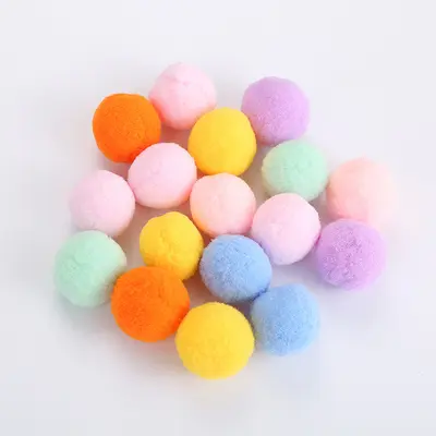 Cat Toy Plush Balls, Multicolor, Bite-Resistant - 7