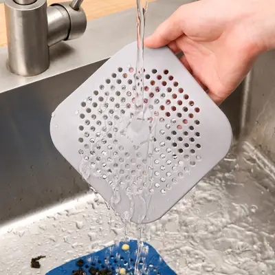 Square Odor-Proof Silicone Floor Drain Cover, Bathroom Anti-Backflow Deodorizing Plug, Toilet Sewer Odor Blocker Gadget Factory