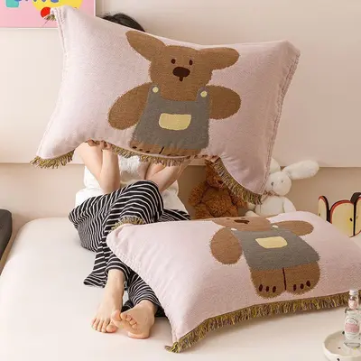 Pamuklu Gazlı Yastık Havlusu 2'li Set, Yetişkin, Ter Emici, Büyük Boy - 7