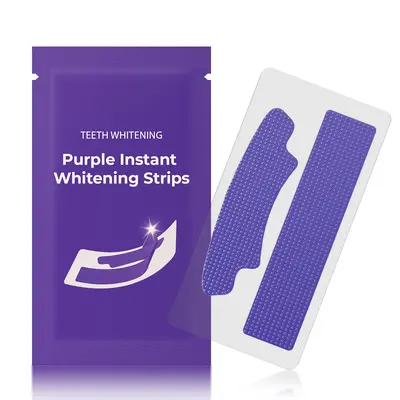 V34 Instant Whitening Shade-Correcting Teeth Strips Set, Purple - 5