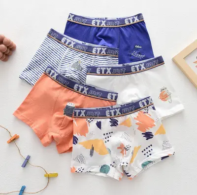 Boys' 95% Cotton Boxer Briefs, 5-Pack - 11
