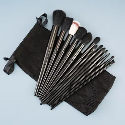 13-Piece Makeup Brush Set, Milk Tea Color - 13