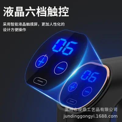 Dual-Head USB Rechargeable Button-Control Electric Fascia Gun