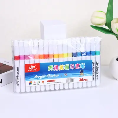 Acrylic-Marker-Set Lagerbestand, überlagerbarer Acrylmarker für Kinderzeichnungen und Graffiti, direkt vom Hersteller, Acrylic-Marker in Beuteln - 10