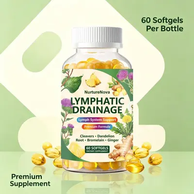 Lymphatische Drainage Weichkapseln, 60 Stück