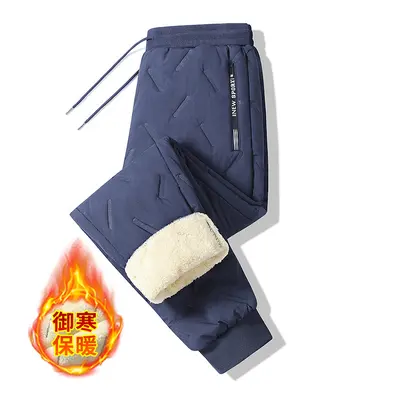 Men's Lamb Wool Fleece-Lined Cotton Casual Pants, Plus Size - 7