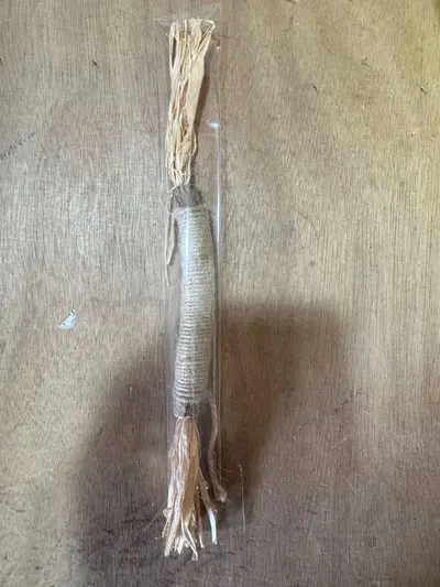 Catnip Chew Stick Raffia Cat Toy with Catnip Ball Teaser Stick - 9