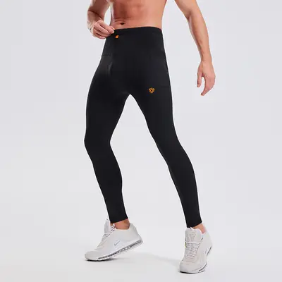 Unisex Running Tights with Large Pockets Quick-Dry Stretch Sports Trousers - 13