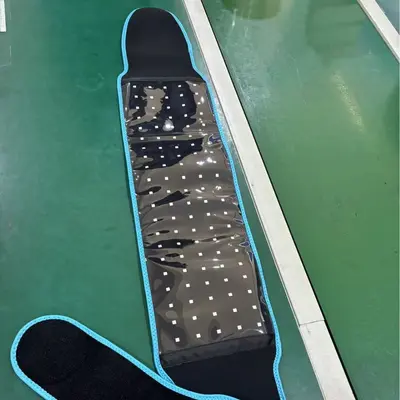 Kuaguo LED Kırmızı Işık Bel Kemeri Ev Kullanımı Taşınabilir Çok Fonksiyonlu Sıcak Kompres Fizyoterapı Pedi Isıtmalı Masaj Kırmızı Işık Fizyoterapı Bel Kemeri